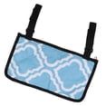 thumbnail image 1 of Wheelchair Side Bag, Wheelchair Armrest Pouch Convenient Polyester Pongee  For Travel Blue Pattern, 1 of 8
