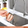 thumbnail image 3 of Juego de Tazas de Cobre Martillado KHZSPP 16 Onzas con Asas de Latón Dorado para Bebidas Frías, 3 of 7