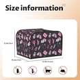 thumbnail image 4 of KLL Breast Cancer Awareness1 Print 4 Slice Toaster Dust Covers Kitchen Small Appliance Cover with 2 Pockets,Can hold Jam Spreader Knife & Toaster Tongs (12.4 x 10.6 x 8.2), 4 of 6