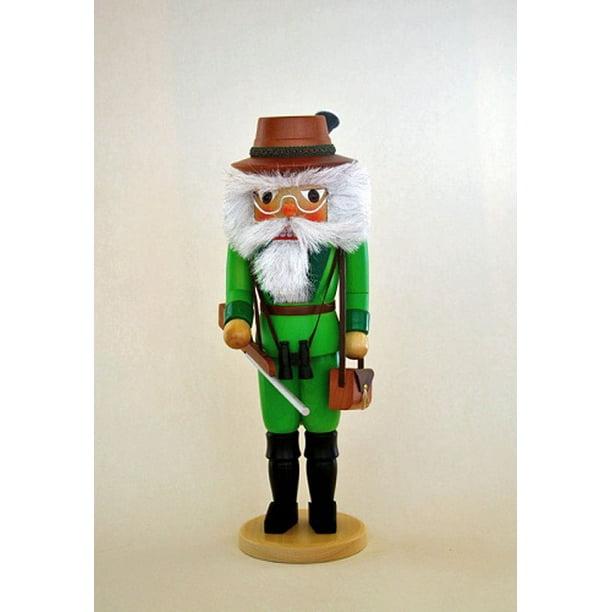 Hunter with Gun German Wood Christmas Nutcracker Made in Germany