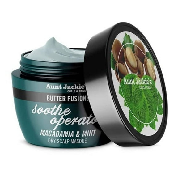 Aunt Jackie's Soothe Operator Macadamia & Mint Dry Scalp Masque 8oz Pack of 2