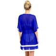 thumbnail image 2 of HAPPY BAY Women's Beachwear Summer Swim Beach Dress Cover ups for Swimwear Women Loose Bikini Swimsuit Coverups for Women 2X-3X Mary Blue_L651, 2 of 5