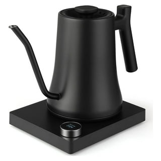  Fellow Stagg EKG Electric Gooseneck Kettle - Pour-Over Coffee  and Tea Kettle - Stainless Steel Water Boiler - Quick Heating for Boiling  Water - Matte Black With Walnut Handle: Home & Kitchen