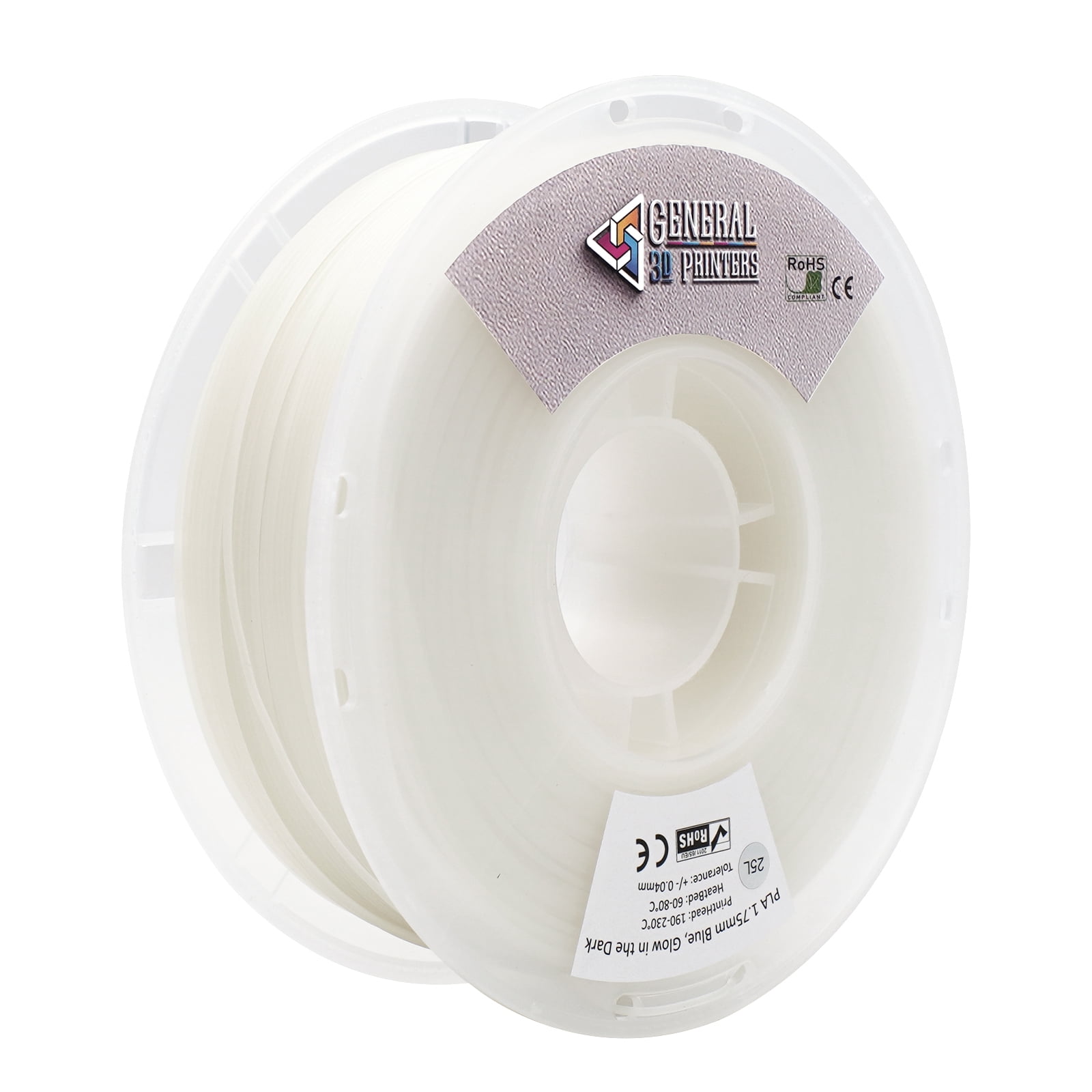 PLA Glow in Dark Filament 1.75mm, 1kg (Blue)