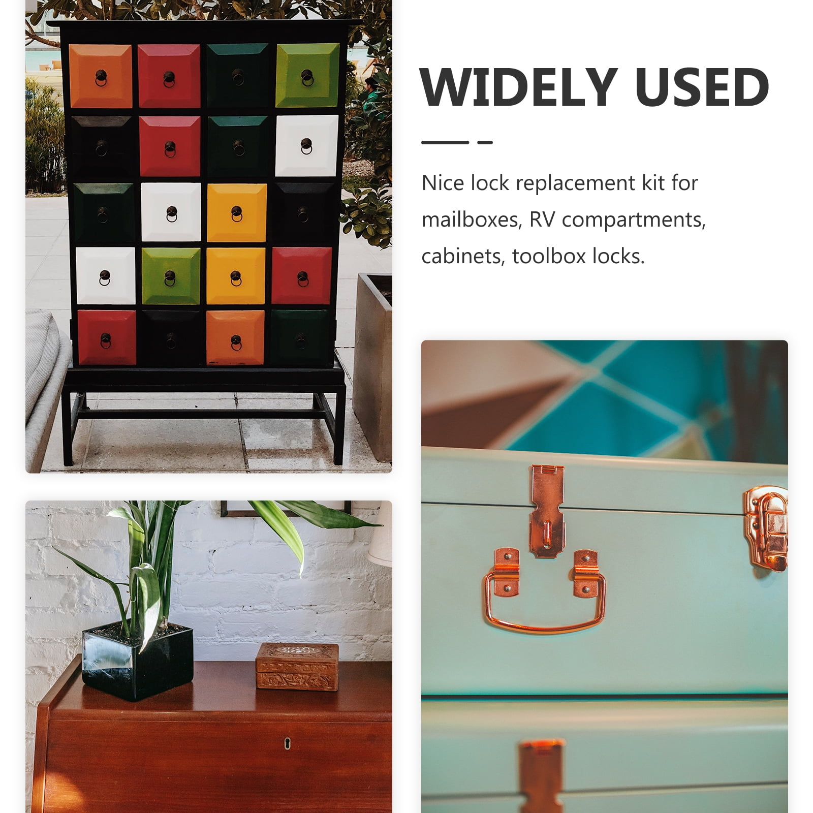 CAM LOCK LOCKER FURNITURE LOCK POST MAIL BOX LOCK CAMLOCK CABINET - Foto 7