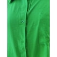thumbnail image 5 of Fangasis Womens Tops Shirt Collar Blouse Long Sleeve Shirts Women Loose T Casual Holiday Tunic Green M, 5 of 7