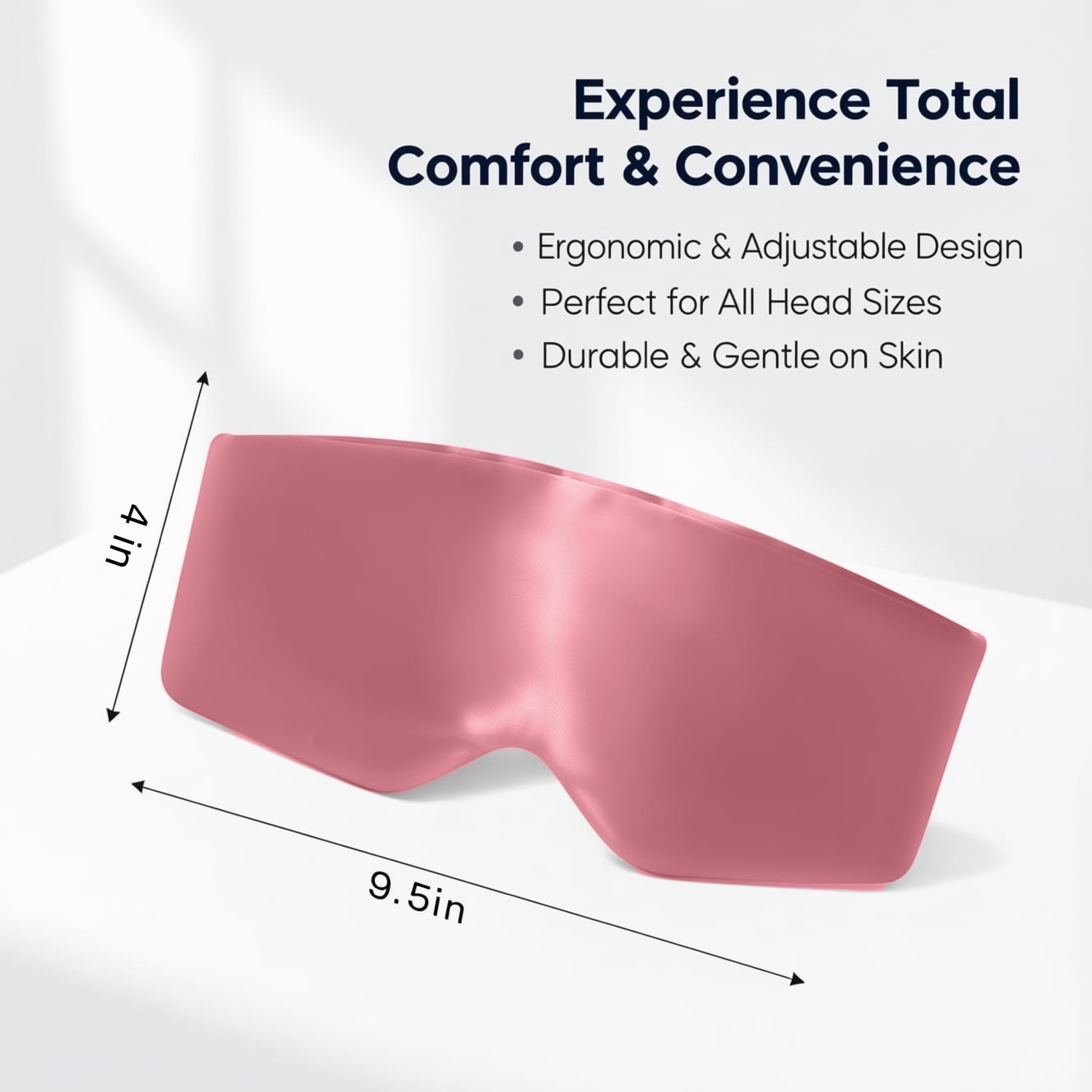 FACEMOON Mulberry Silk Sleep Mask, Adjustable Strap, Blackout for Sleep, Yoga, Nap