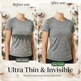 thumbnail image 5 of Cotton Boob Bra Towel for Breast Towel Sling Bra Towels for Women, 3 Layer Reusable Under Breast Sweat Absorber(White), 5 of 6