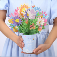 thumbnail image 2 of Flower Bouquet Card,3D Pop Up Flower Bouquet Card, Pop Up Mother's Day Card,Flower Greeting Cards with Mothers Day,Flowers Gifts for Mom, 2 of 4