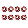 thumbnail image 2 of 8 Pcs Bearings, High Wear Resistant for Skate Skateboard Trucks Scooters Wheel Roller Skate - orange, 2 of 9
