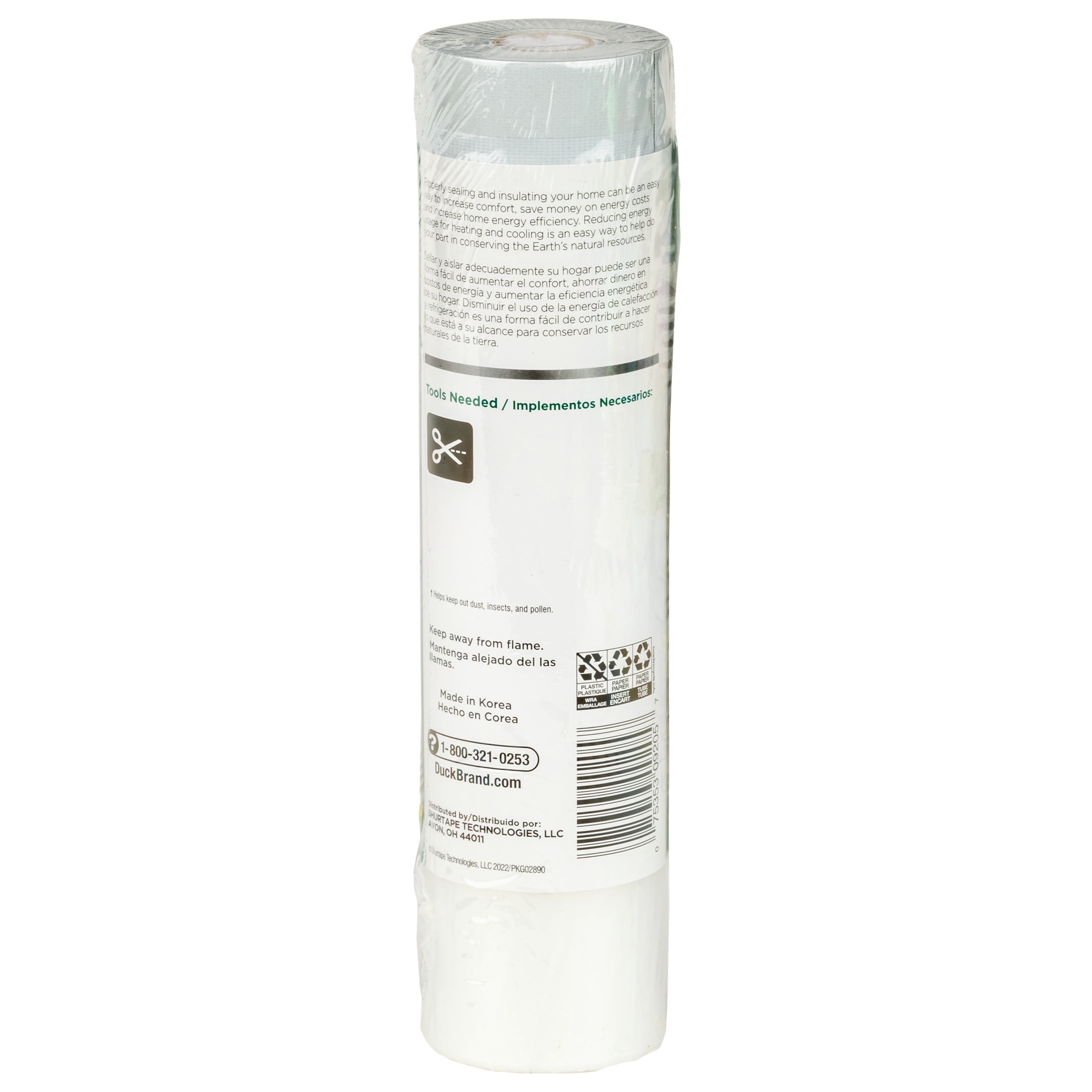 (2 pack) Duck Brand, 63 Inch X 236 Inch Clear Plastic Sheeting, Pre-Taped Top Edge