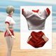 thumbnail image 1 of Conjunto de ropa para figuras de acción 1/12: top corto y pantalones cortos. Conjunto de ropa deportiva de moda para muñecas. Camisa de corta Rojo, 1 of 8