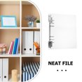 thumbnail image 2 of 1Set Transparent Rectangular Notebook Cover for Loose Leaf Binder Cover Suitable for Handbook 11.4X7.3X2.0In, 2 of 8