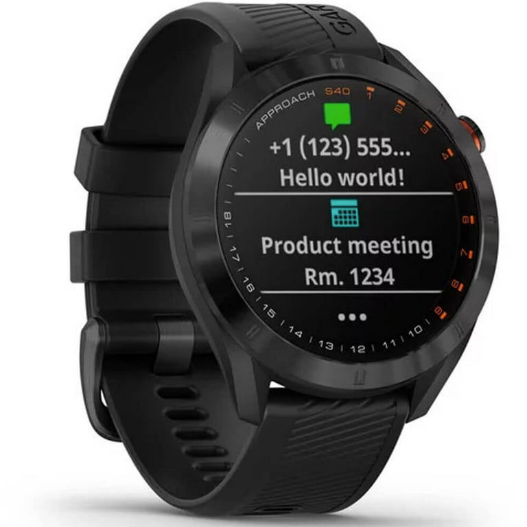 Garmin Approach S40 GPS Golf Smartwatch in Black
