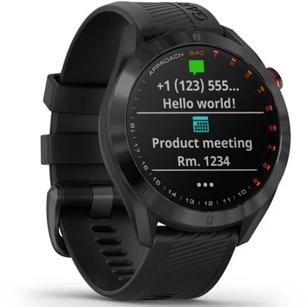 Garmin Approach S40 GPS Golf Smartwatch in Black - image 3 of 8
