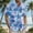 Multicolor#24, variant on Yieetim Hawaiian Shirts For Men, Summer Short Sleeve Small V-Neck Button Down , Quickly Dry Vintage Print Short Sleeve Shirts, Tropical Holiday Beach Stylish, Board Shirts For Surfing M