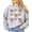 Gray Sweatshirt, variant on Santa with Leopard Print Hats and Coquette Bows Sweatshirts Christmas Pullover Black Sweatshirt Adult Small