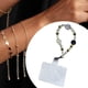 thumbnail image 2 of Pulsera decorativa con cuentas para teléfono, manos libres, con llavero Oro negro, 2 of 6