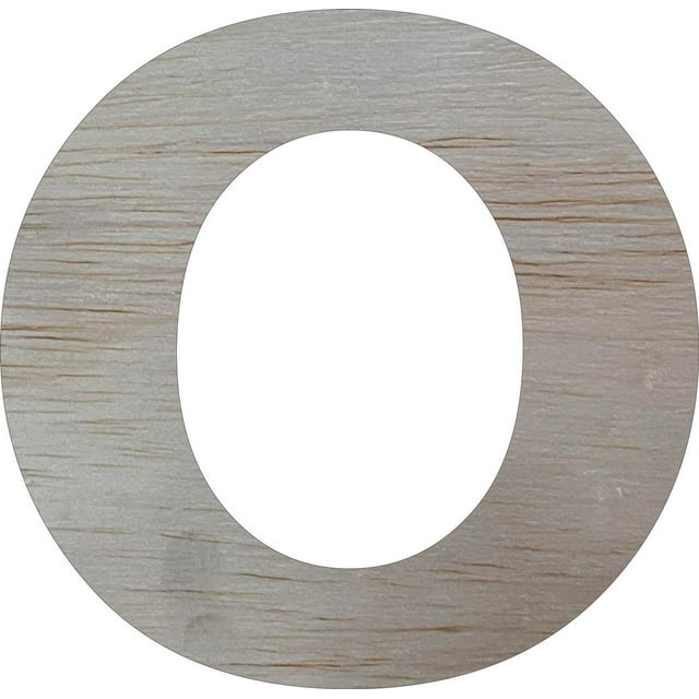 Wooden Block Letters, Unfinished 6'' Rockwell O, Craft