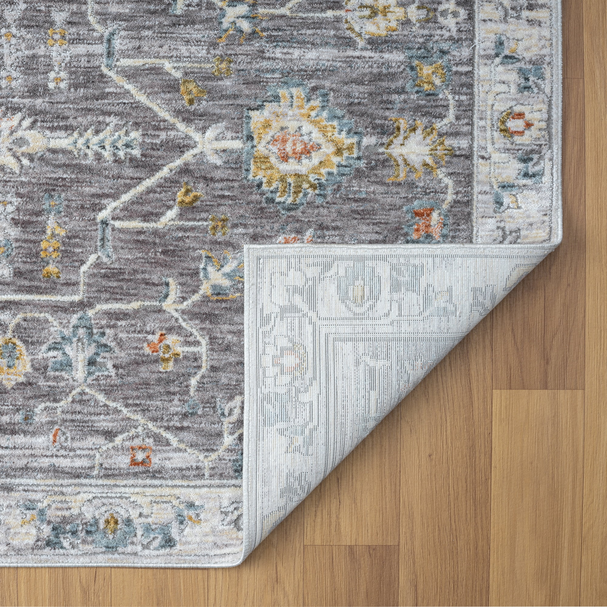 Ox Bay Epoch 9' x 12' Blue/Ivory Medallion Hand-Tufted Wool Blend Indoor Area Rug