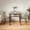 2 chairs-gray, variant on Dining Table Set of 2, Asofer 3Pcs Kitchen Table and Chairs Set,Table with Storage & 2 Chairs for Small Space, Kitchen, Apartment, Room,Black