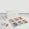 thumbnail image 2 of Paris Cards Plastic Playing Cards Pack Of 6 - Bridge Size, Multicolor Cards Packed In Three Piece White Pvc Containers, Cards For All Ages Used For Card Games, Poker & Rummy | Use For Party, 2 of 5