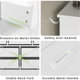 thumbnail image 3 of 7 Drawer Dresser White Chest of Drawers Storage Cabinet for Bedroom Living Room Hallway, 3 of 6