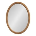 thumbnail image 5 of Kate and Laurel Hogan Farmhouse Oval Framed Wall Mirror, 18 x 24, Natural Rustic, Decorative Traditional Wood Mirror with Soft Curvature and Oval Shape, 5 of 9