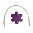 thumbnail image 4 of Mix Colors 3.5mm Snowflake Shape 5 Way Stereo Audio Splitter Jack Earphone Headphone Adapter, 4 of 5