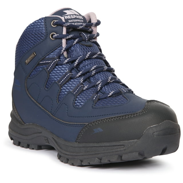 Trespass Bottes de Marche pour Femmes Mitzi - Mi-Hautes, Imperméables, Membrane Respirante, Soutien de Cheville, Col et Langue Rembourrés, Protection des Orteils et du Talon