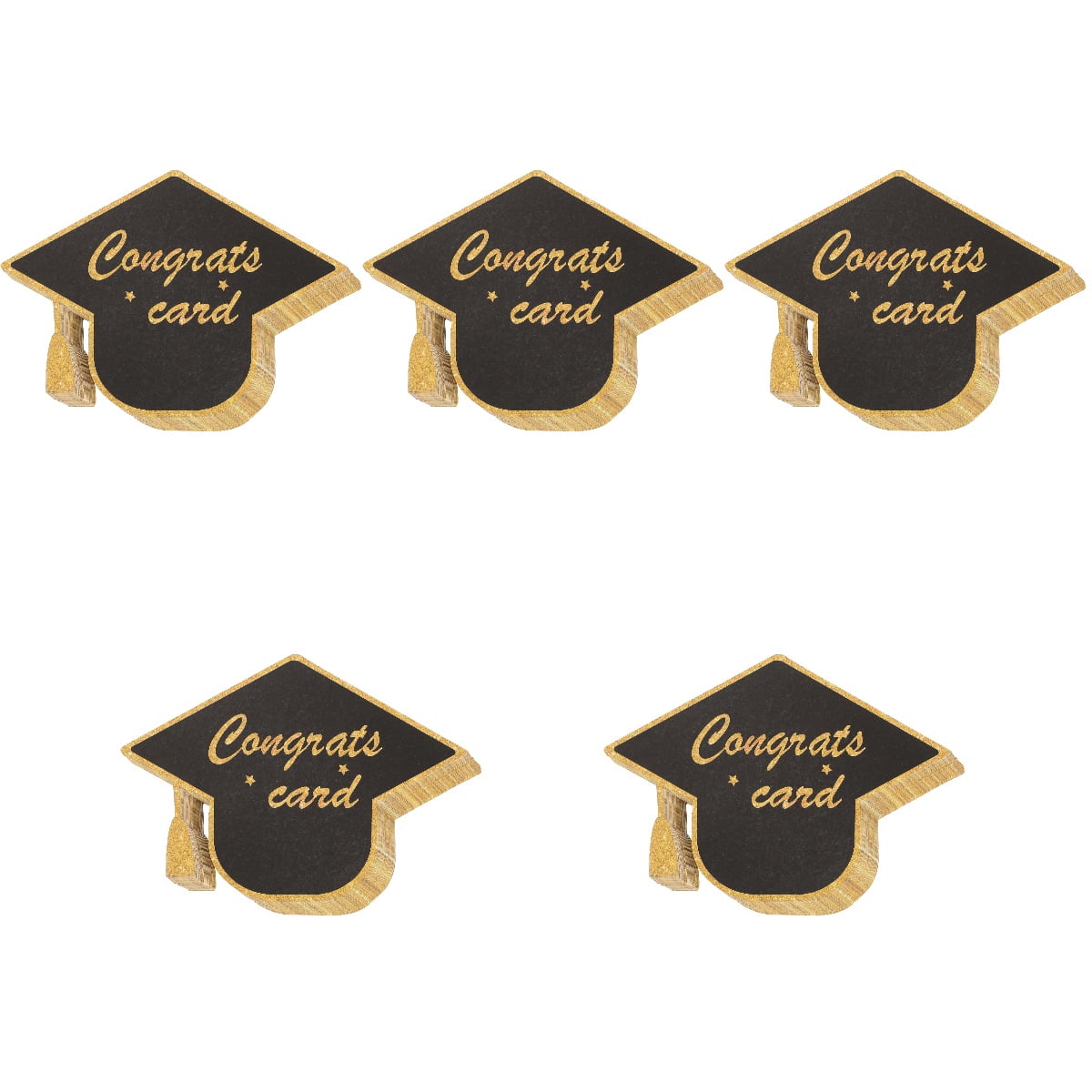 Worgeous 150 pcs  Graduation Theme Greeting Cards Paper Graduation Cap Shape Cards Presents