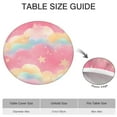 thumbnail image 6 of Colorful Cloud Star Pattern Round Fitted Tablecloth with Elastic Edge,Dining Table Cover Waterproof,Outdoor Round Tablecloth for Camping,Dining,Indoor and Outdoor, 6 of 7