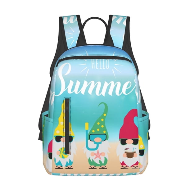 Easygdp Hello Summer Gnome 1 para Easygdp Yak - Mochila Casual Ligera y Resistente para Viaje y Senderismo para Hombres y Mujeres