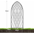 thumbnail image 4 of Amagabeli 2 Pack Large Garden Trellis for Climbing Plants 75” x 31” Heavy Duty Rustproof Black Iron Plant Trellis for Potted Plants Support Tall Wall Metal Trellis for Rose Vegetables Cucumber GT05, 4 of 6