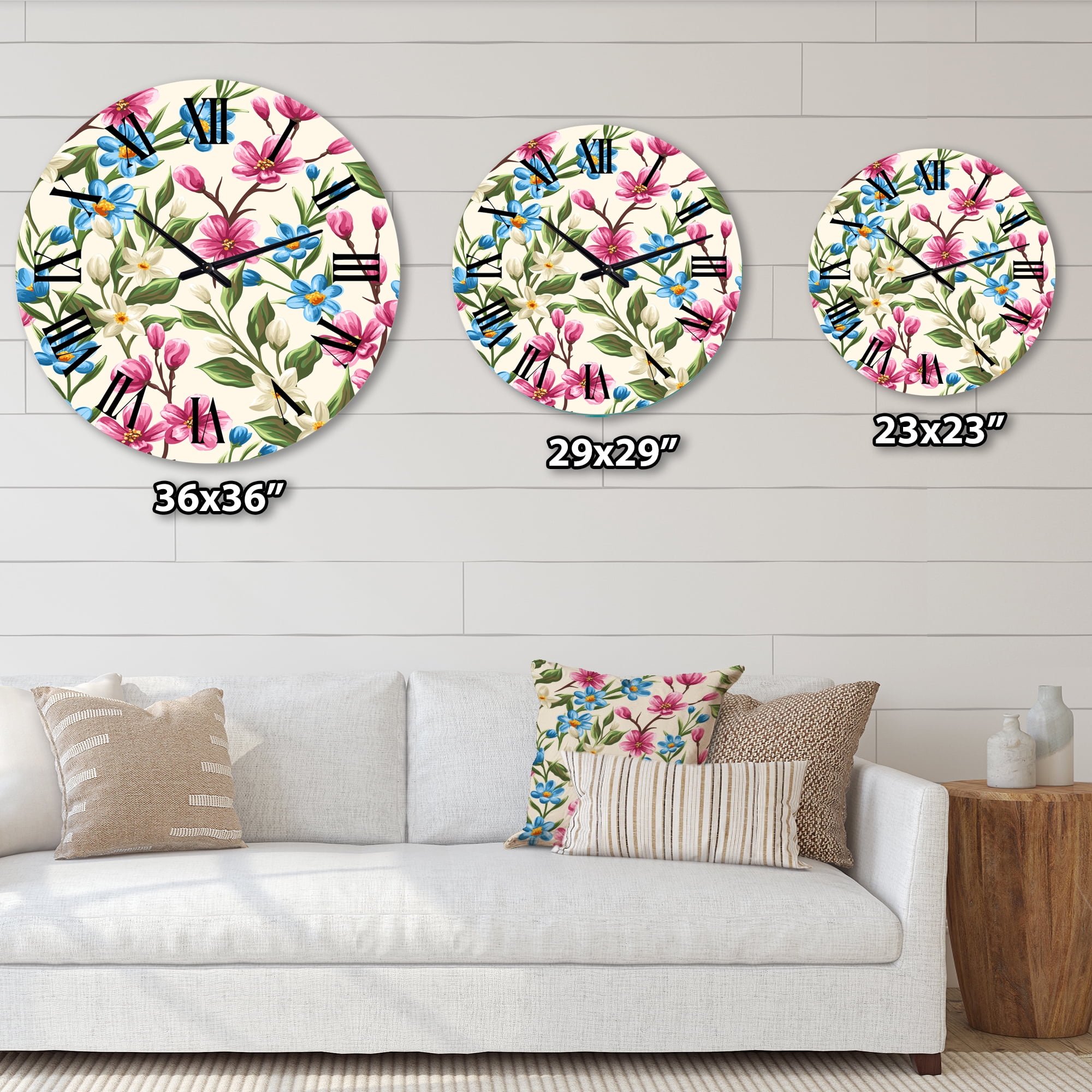 Designart 1 in Quartz Traditional Wall Clock
