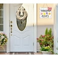 thumbnail image 6 of WaaHome Easter Door Decorations Watercolor Welcome Peeps Door Sign Welcome Wreath for Front Door Bunny Easter Door Hanger for Home Window Wall Indoor Outdoor Spring Decor, 6 of 8