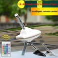 thumbnail image 2 of Car Roof Shark Fin Antenna Solar Warning Light Anti-Rear-End with Remote Co, 2 of 8
