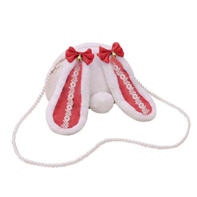 Mochila para niñas lindas lolitas conejo hombro mochila bolso cruzado juguetes de peluche niñas niños regalo