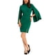 thumbnail image 2 of Vestido Lápiz Chic INSPIRE para Mujeres, con Mangas Cortas, Ajustado, Mini, Cuerpo Ceñido, Color Verde, 2 of 5