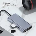 thumbnail image 4 of Kearding Divisor para portátil, 100MB, USB 3,0, Hub, tarjeta TF, adaptador de alta velocidad, estación de acoplamiento, de carga rápida PD de Cables de computadora, 4 of 6