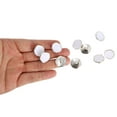 thumbnail image 4 of Botones electrochapados Unique Bargains de 10 piezas, botones de plástico con shank para ropa, camisas, suéteres, decoraciones blancas, 4 of 6