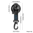 thumbnail image 4 of Wosthever Gancho de seguridad con ventosa para tienda de campaña, pícnic al aire libre, viaje, pesca, montaje, amarre para equipaje, trampas carpas Azul, 4 of 6