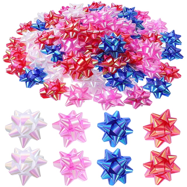 MasteelfCA 150Pcs Wrap Ribbons Pull Bows Wrapping Gift Box Decoration for Christmas Wedding Party