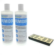 Essential Values - 2 Pack humidor solution & humidor humidifier combo, (16oz per bottle)