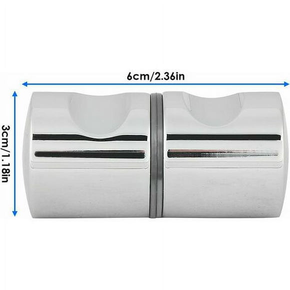 Aluminum chrome alloy handle knob for bathroom shower, 1pc, column type bright 304 stainless steel