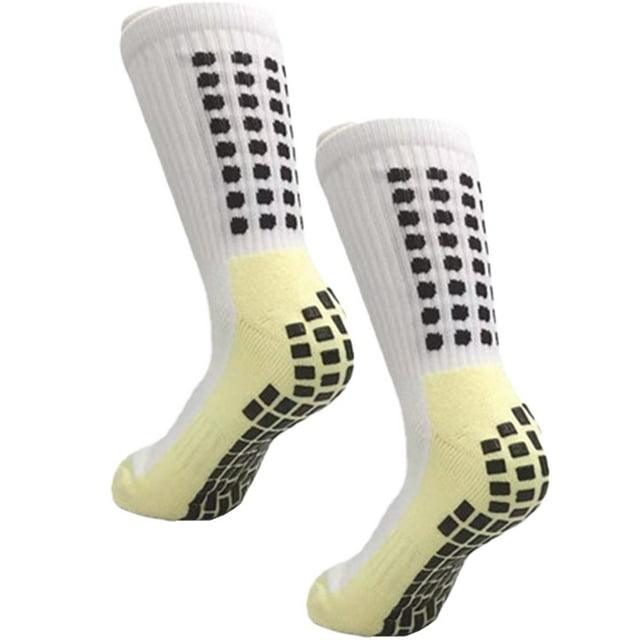 Calcetines de fútbol para hombre, calcetines de balón antideslizantes, almohadillas de agarre antideslizantes