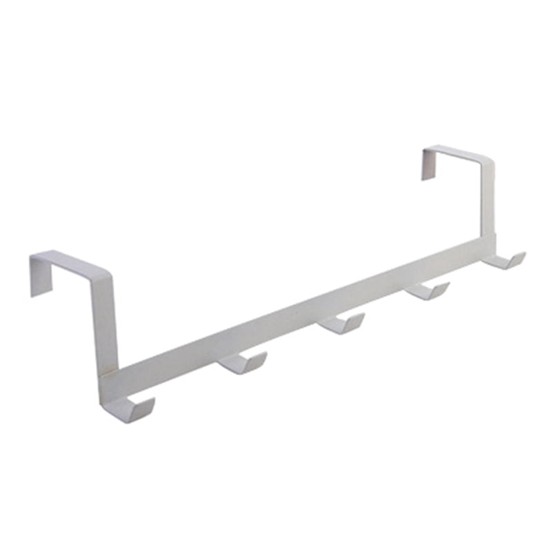 Over The Door Hook Hanger - 5 Hooks, Heavy Duty Over The Door Towel Rack Coat Rack for Clothes Hat Towel
