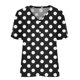 thumbnail image 4 of ICHUANYI Clearance Women Summer Sexy Gradient Print Regular V Neck Women Short Sleeves Top(Black, XL) ICHUANYI WER2023081100602, 4 of 5