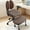 Brown, variant on Dhole Ergonomic Meditation Chair - Cross-Legged Office Chair with Back Support and foldable armrests, Adjustable Height, 360° Swivel Foot Ring & Wheels for Home, Office, Yoga-Brown