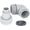 1-1/2" NPT x Barb&GHT, variant on reen  Plastic Adapter Kit Multipurpose for Water Hose and Sump Pump Easy Connection, Contains 1-1/2" NPT Female to 3/4" HT & 1" NPT Male, 1-1/4" & 1-1/2" Barb Connector  Accessory